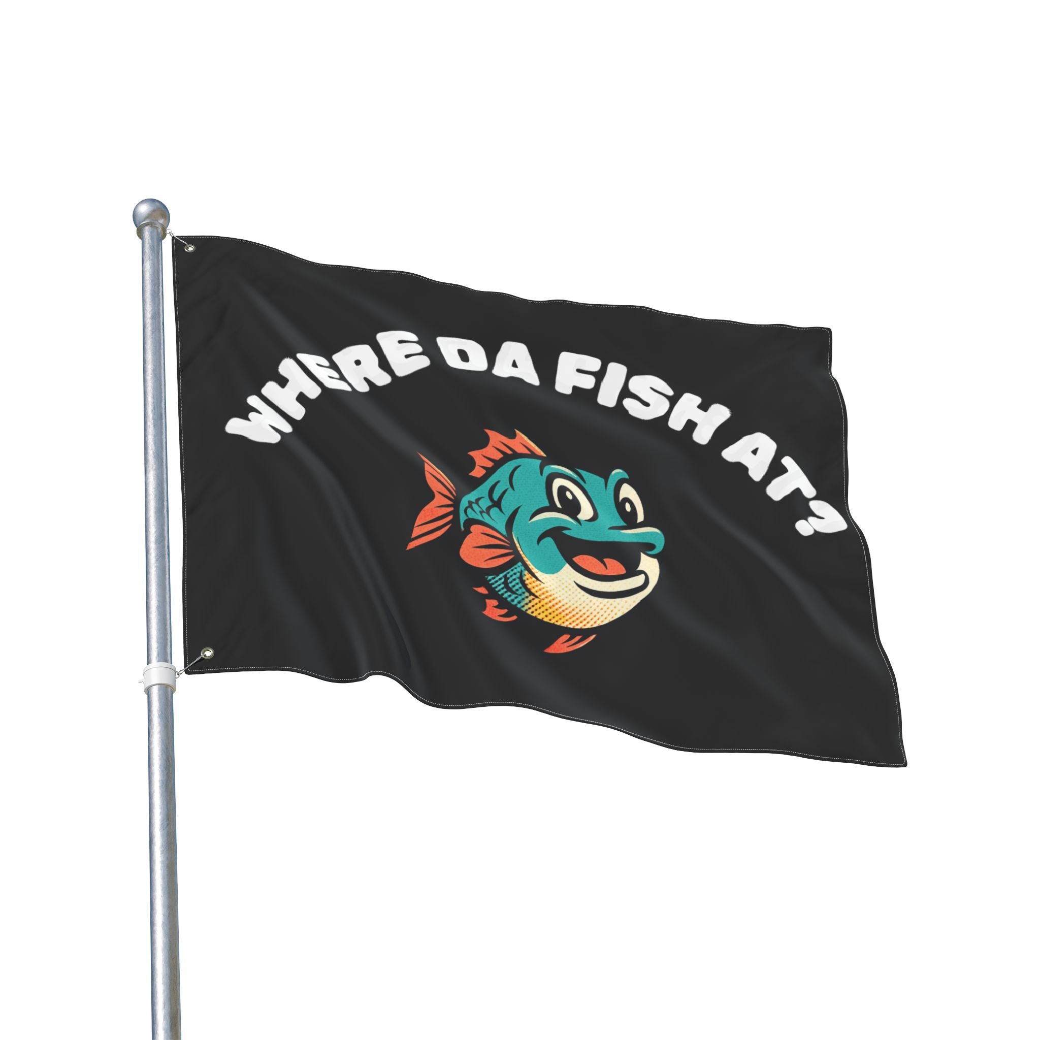 Where Da Fish At? Boat Flag