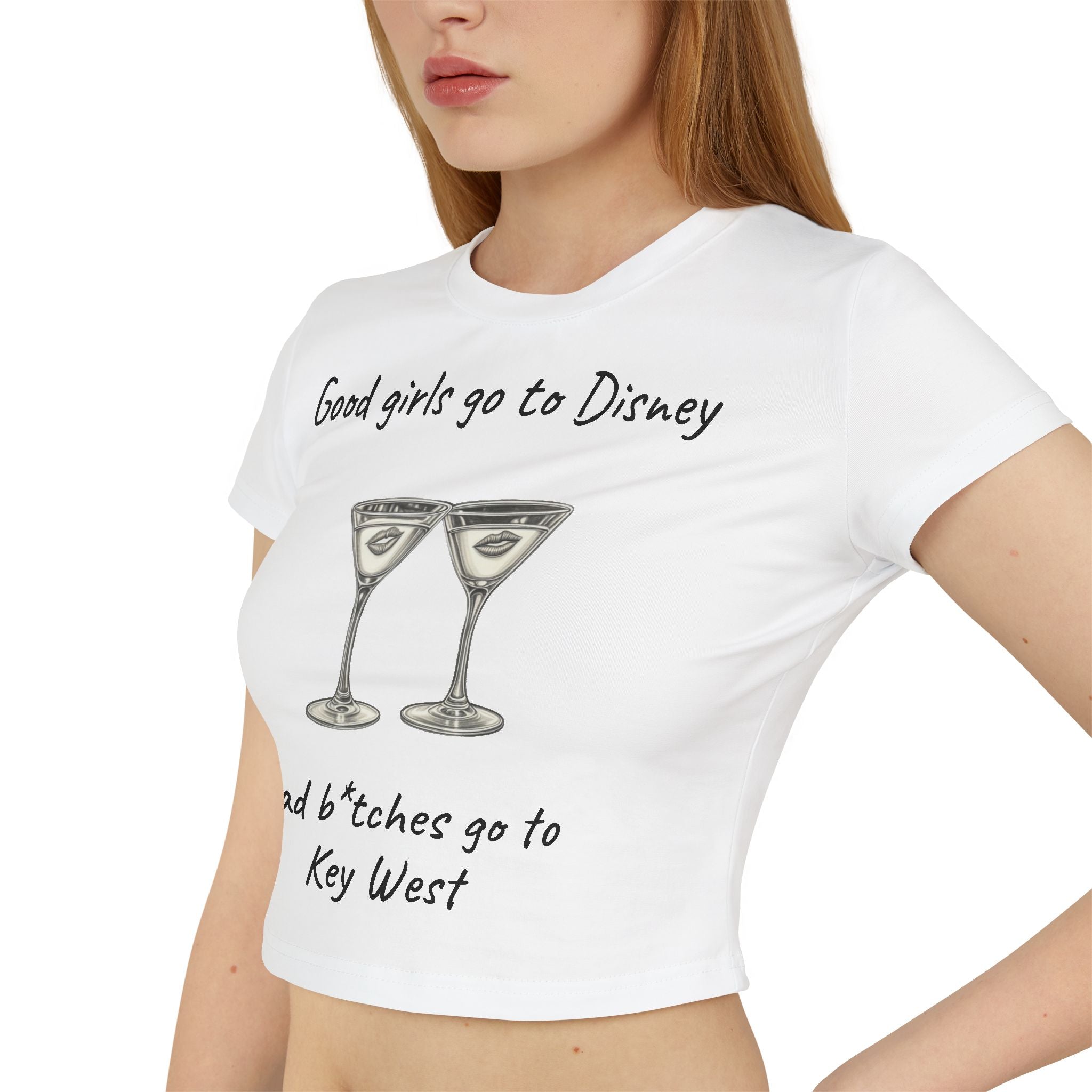 Bat b*tches go to Key West Woman’s crop tee
