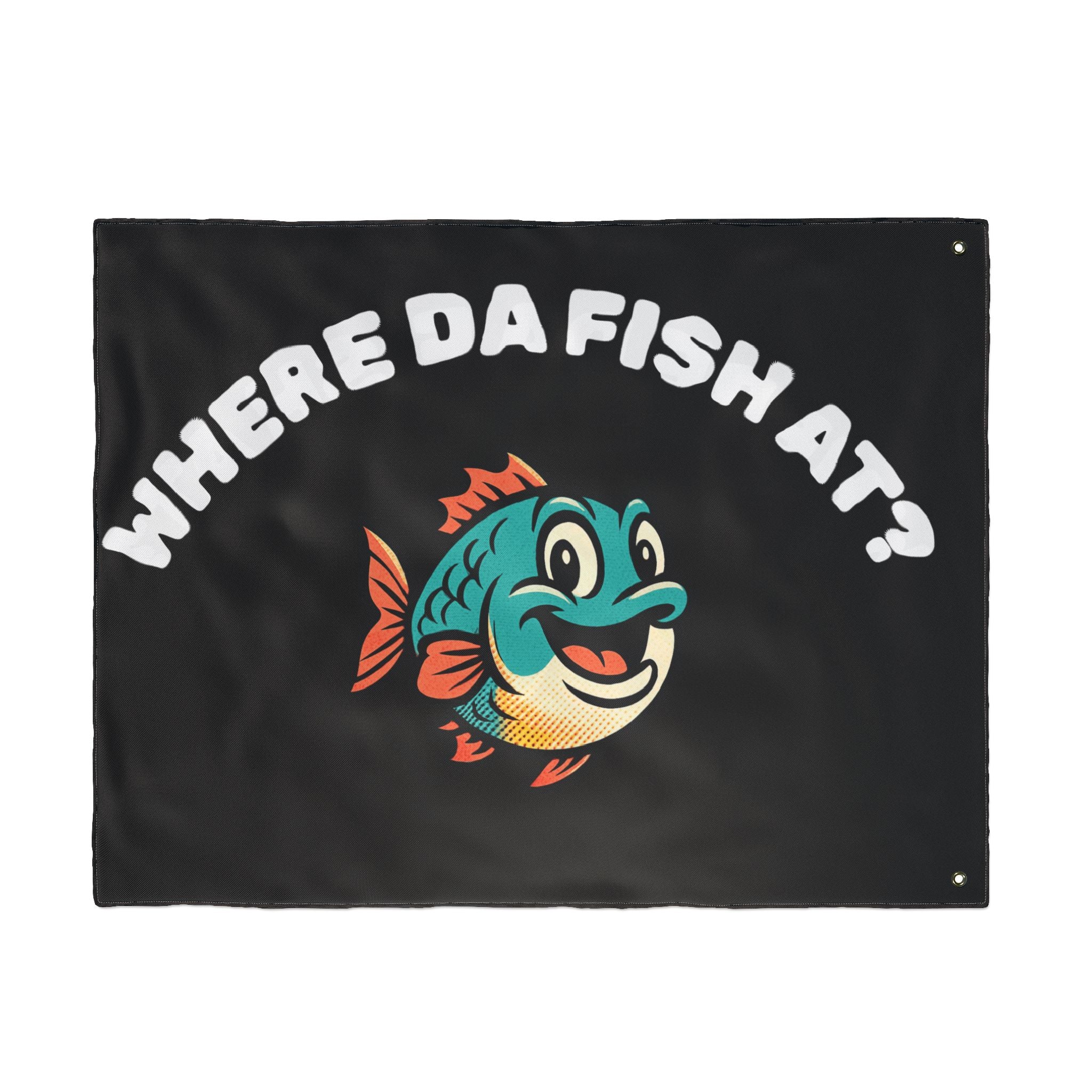 Where Da Fish At? Boat Flag