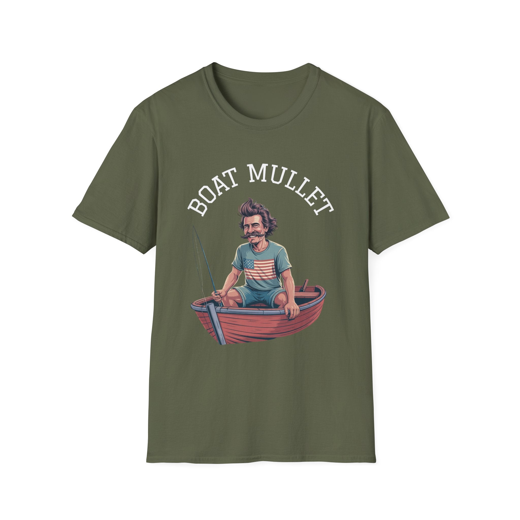 Boat Mullet Unisex Softstyle T-Shirt