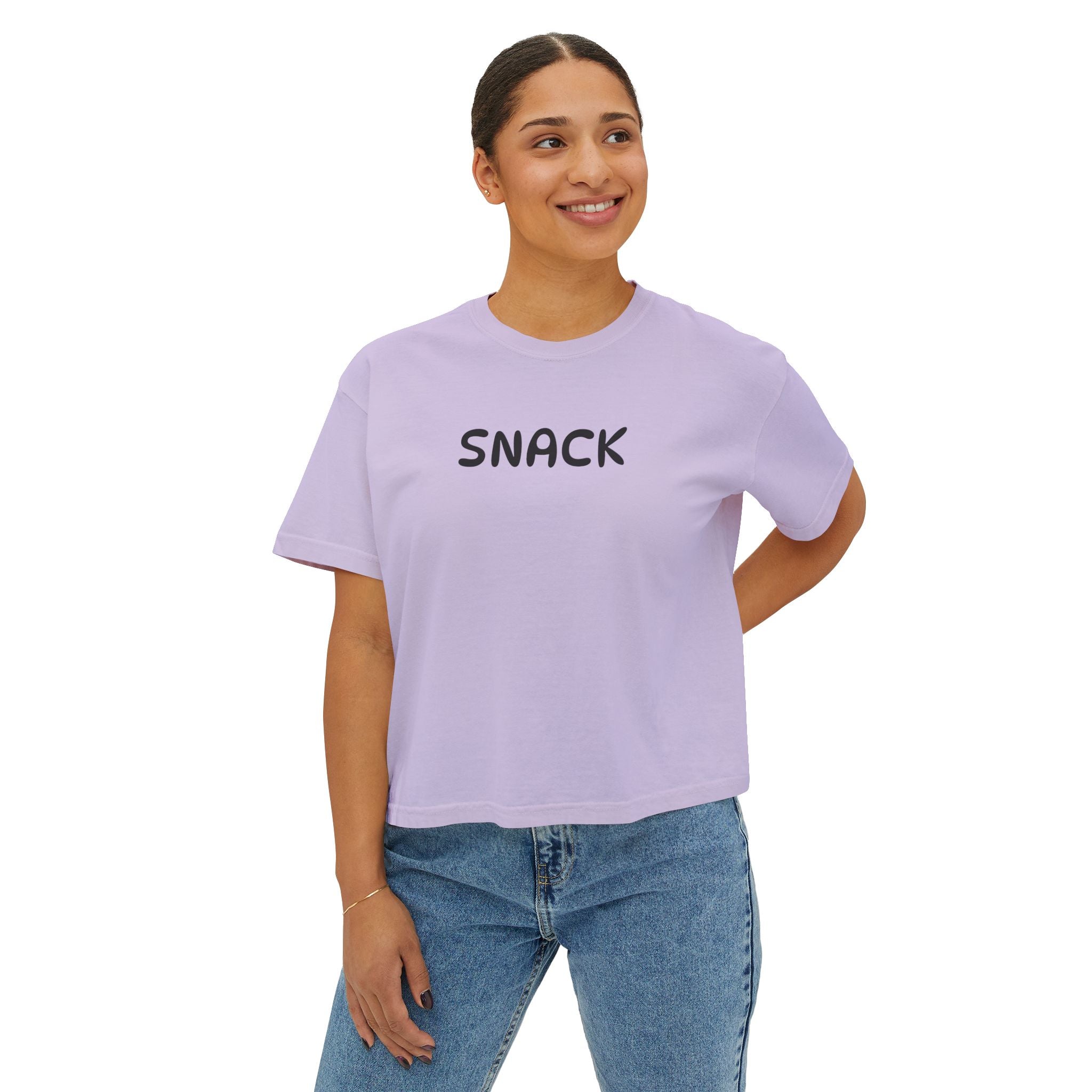 "SNACK" Women's Boxy Tee