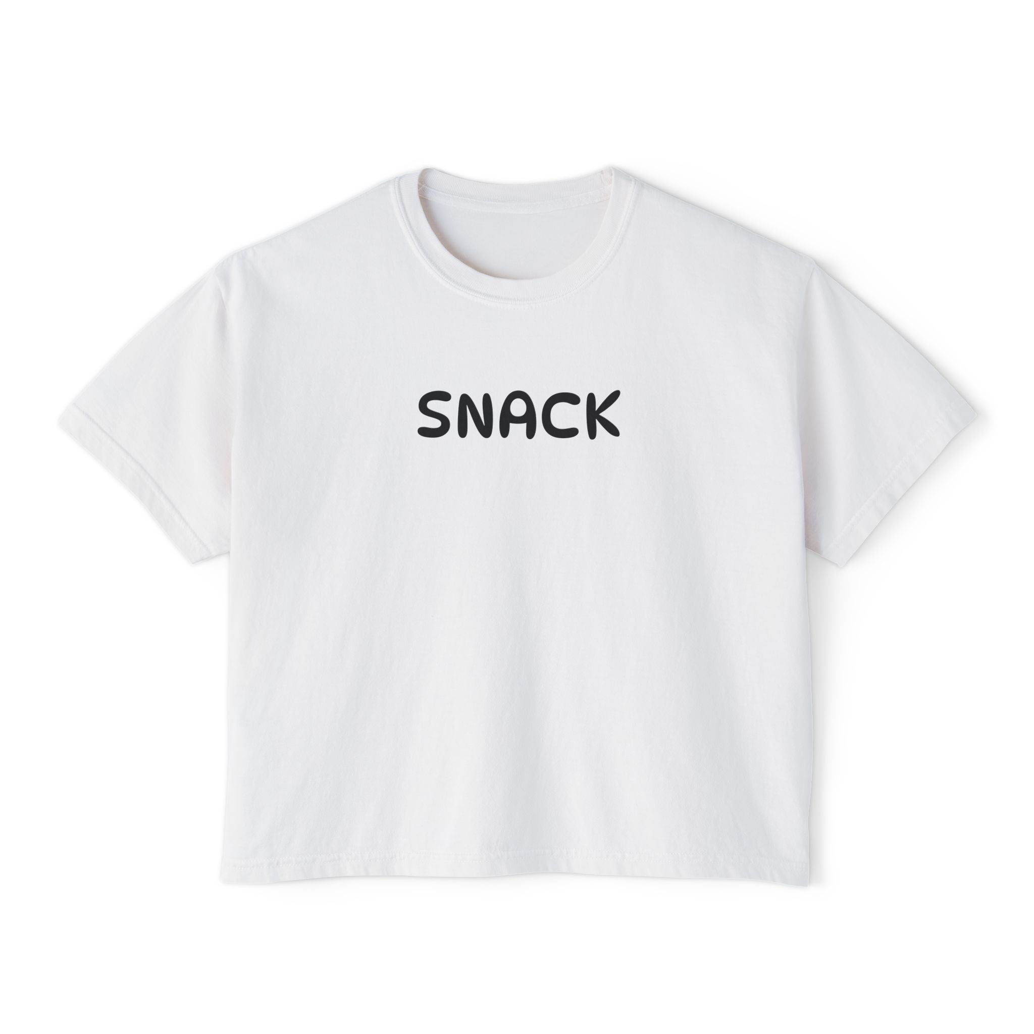 "SNACK" Women's Boxy Tee