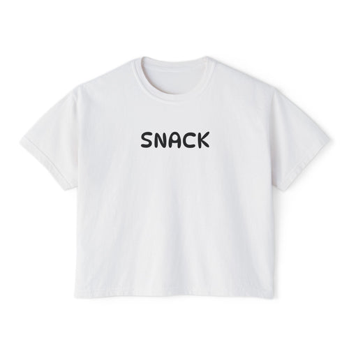 "SNACK" Women's Boxy Tee
