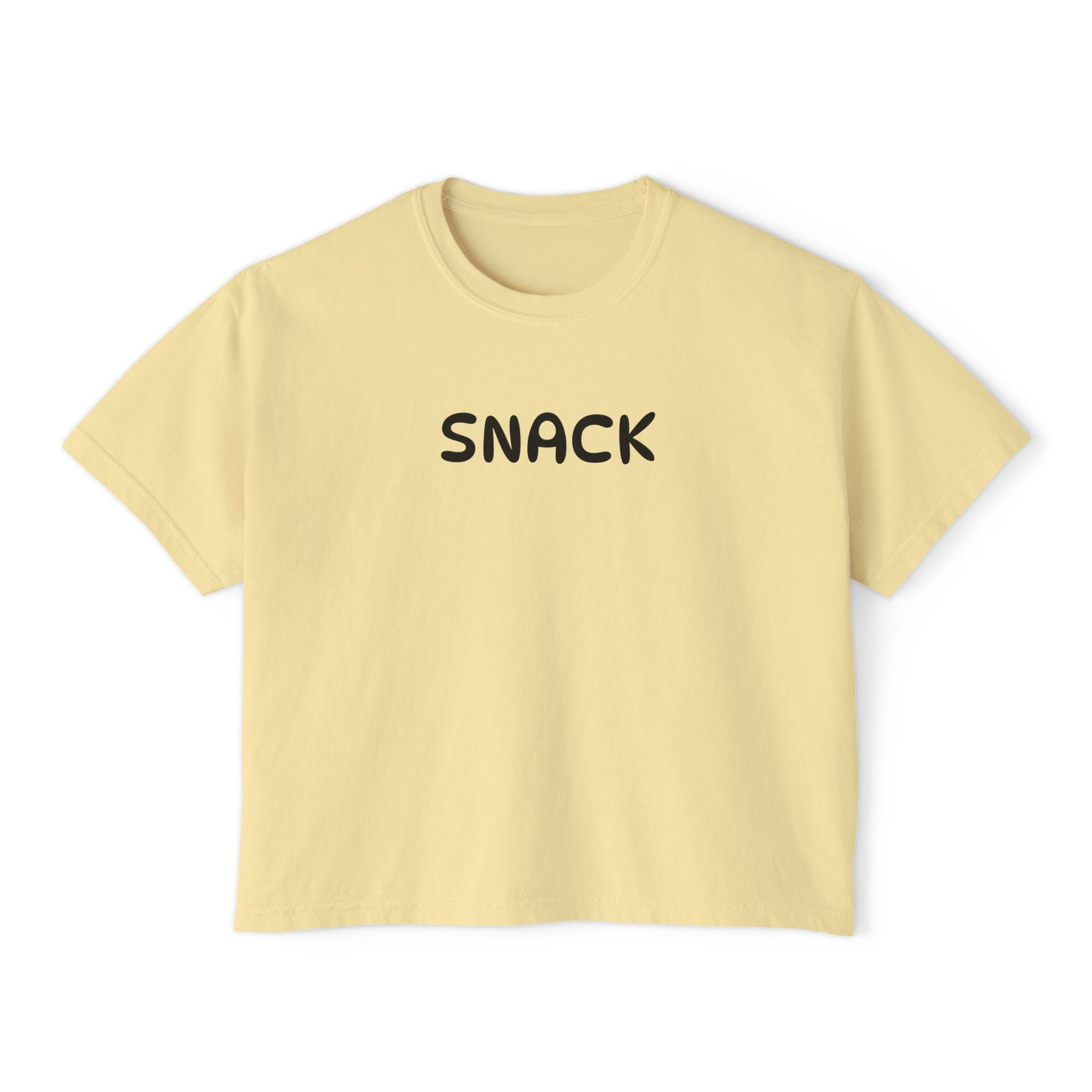 "SNACK" Women's Boxy Tee