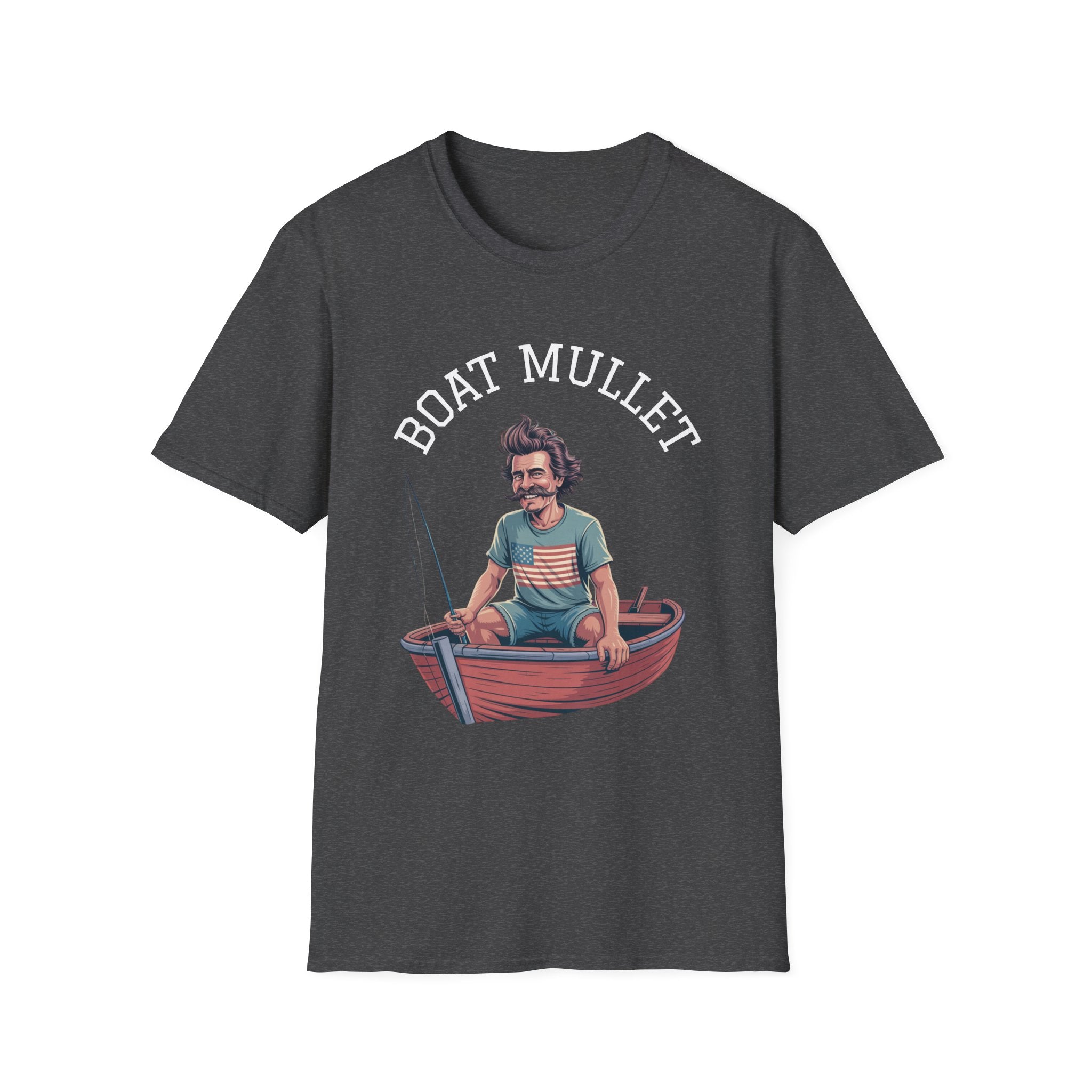 Boat Mullet Unisex Softstyle T-Shirt