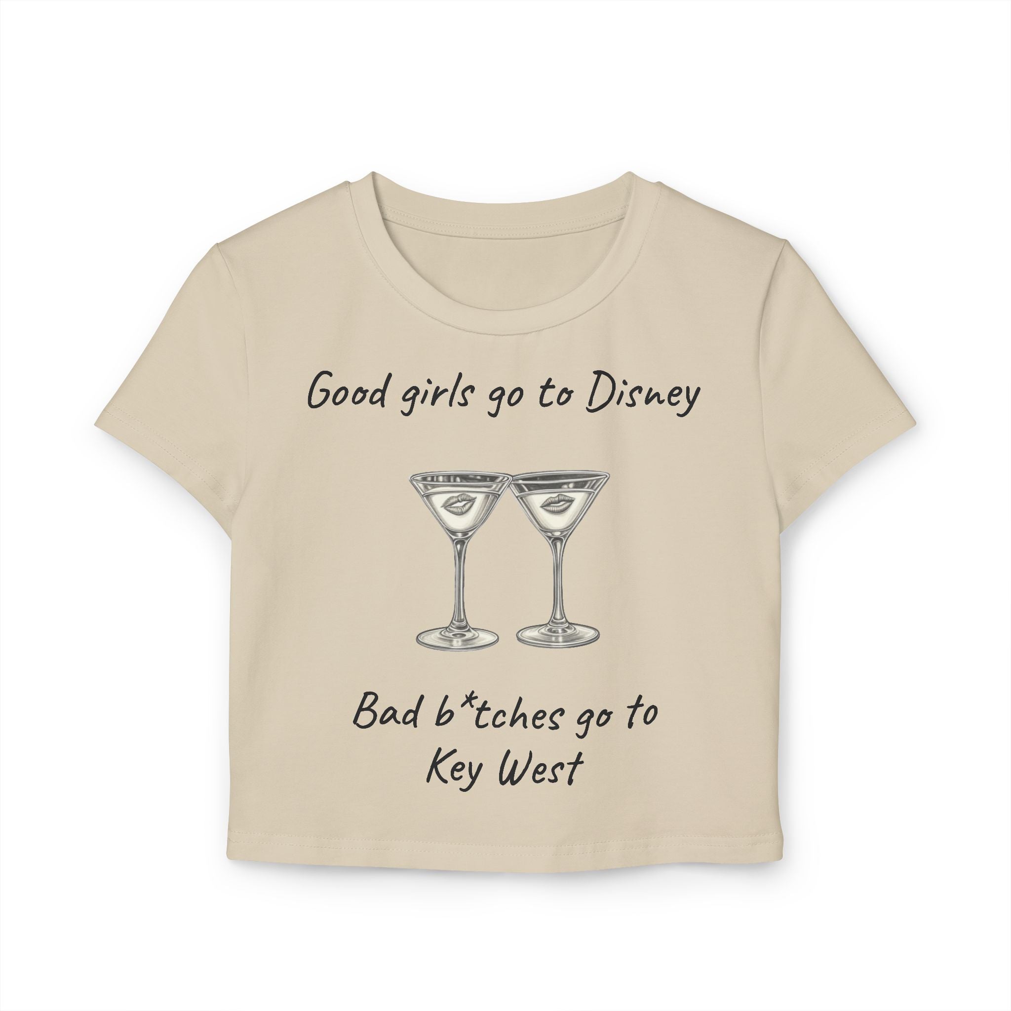 Bat b*tches go to Key West Woman’s crop tee