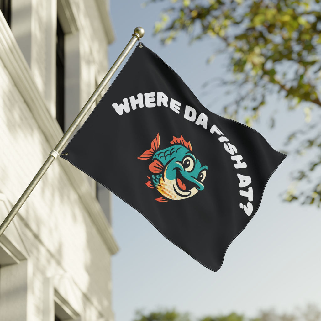 Where Da Fish At? Boat Flag