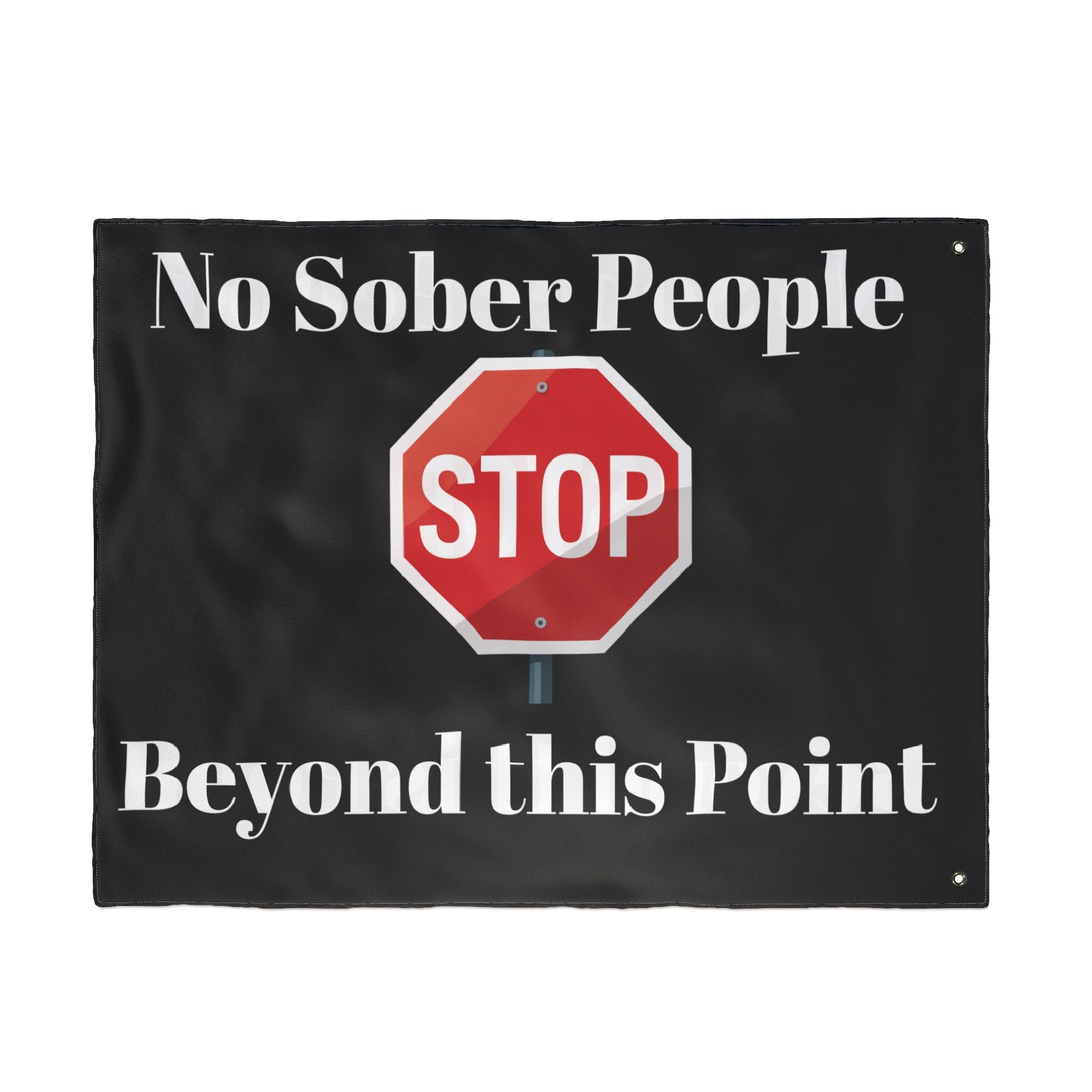 No Sober People Flag
