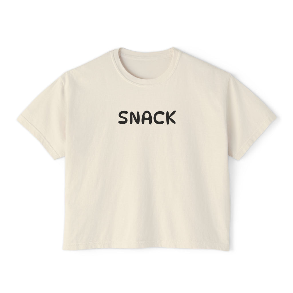 "SNACK" Women's Boxy Tee