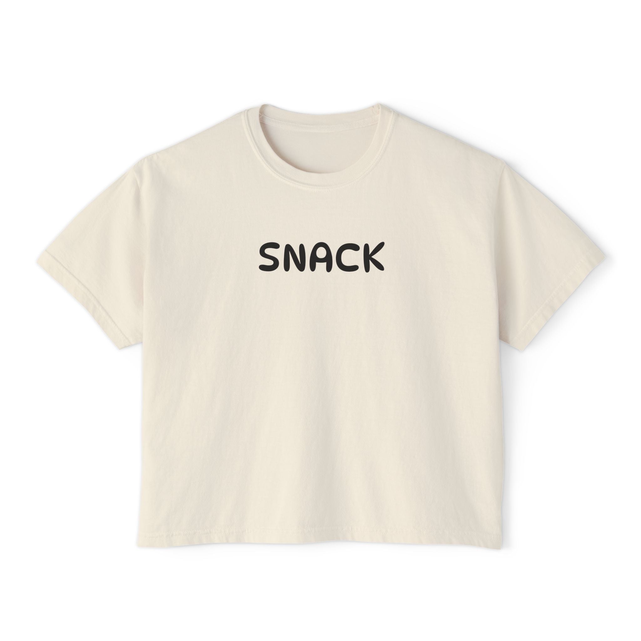 "SNACK" Women's Boxy Tee