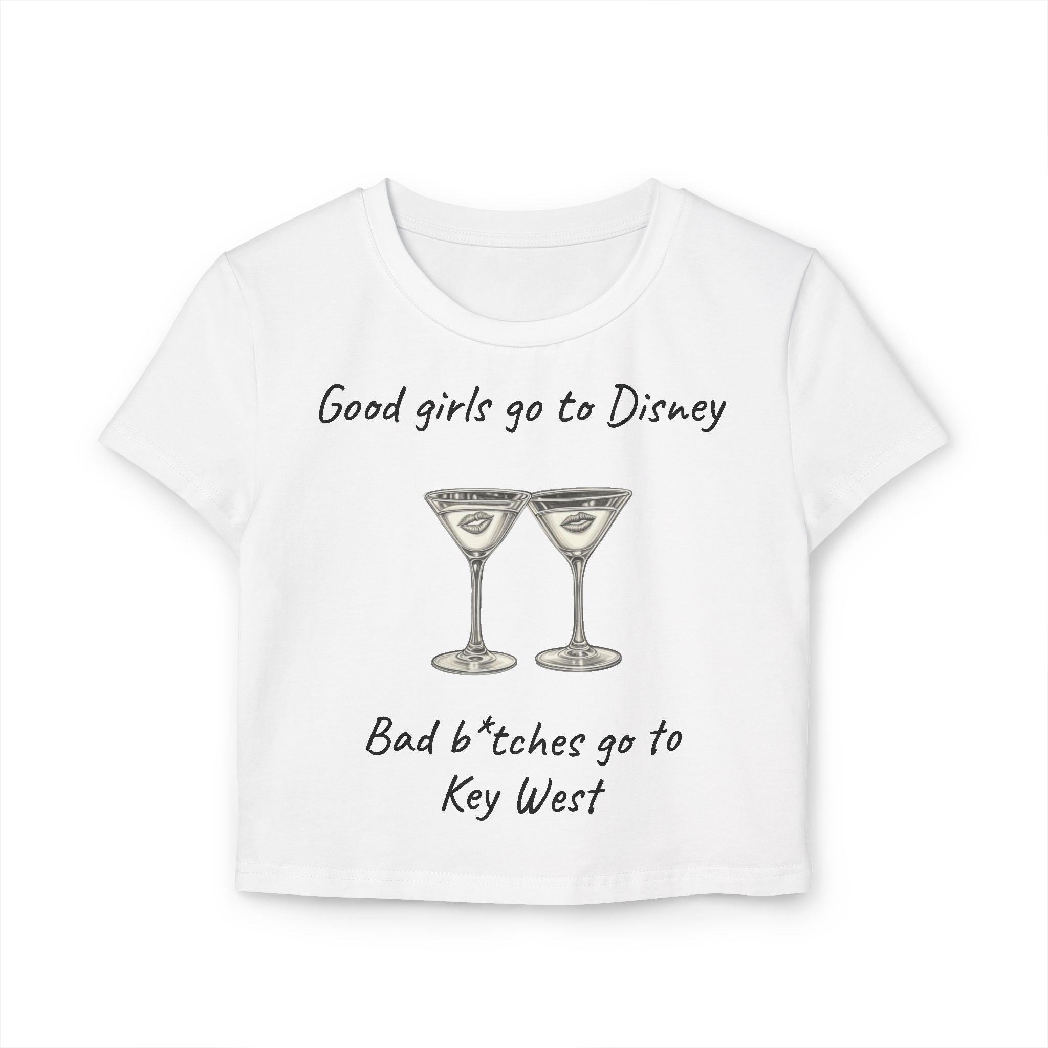 Bat b*tches go to Key West Woman’s crop tee
