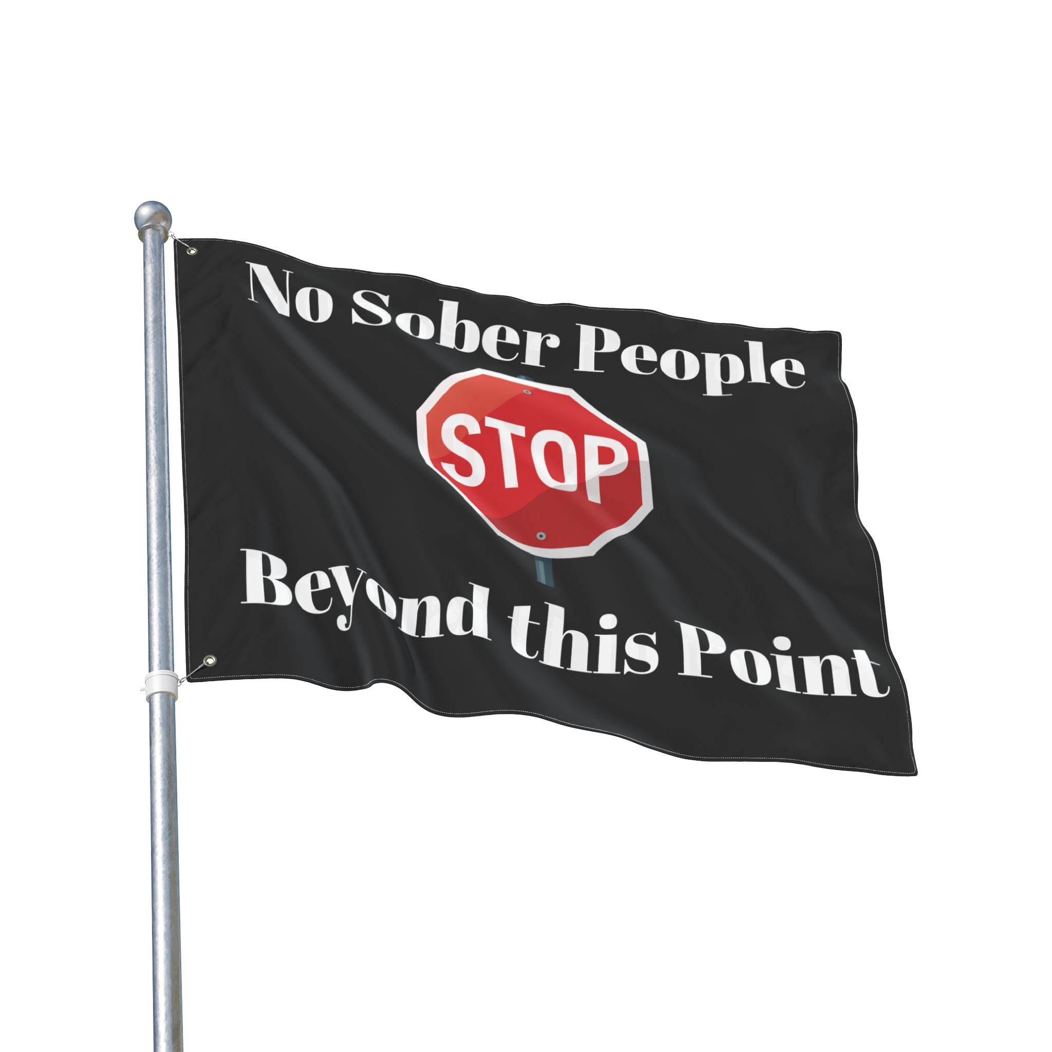 No Sober People Flag