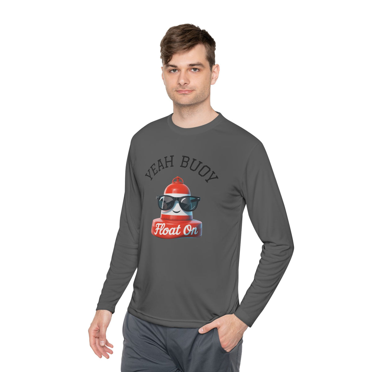 YEAH BUOY Unisex Long Sleeve Moisture Wicking Tee