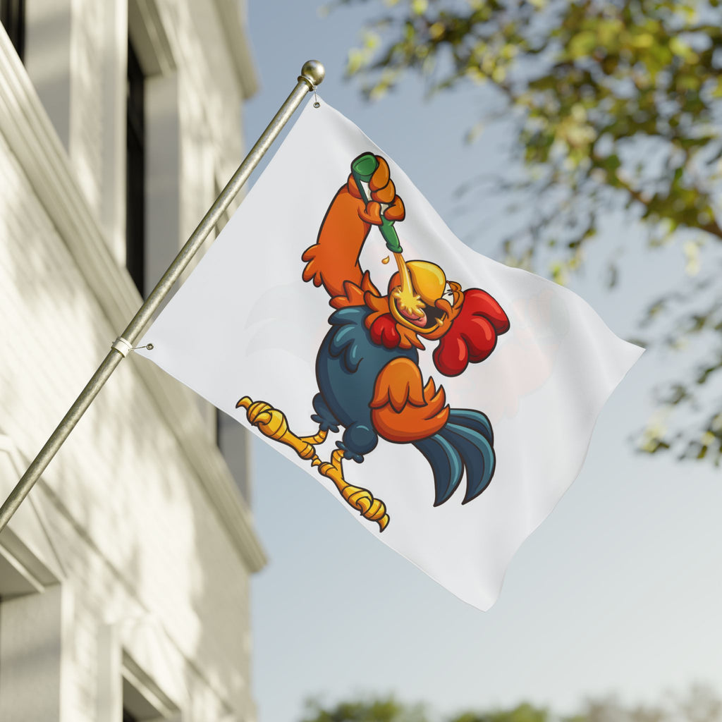 Beer Rooster Flag