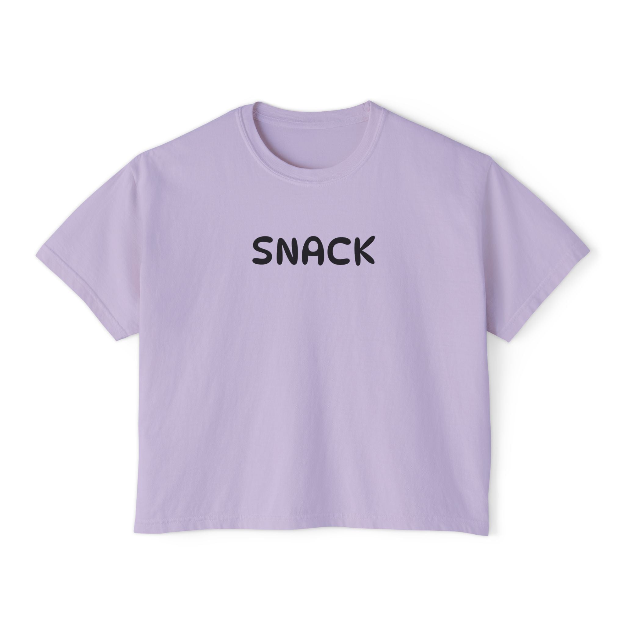 "SNACK" Women's Boxy Tee