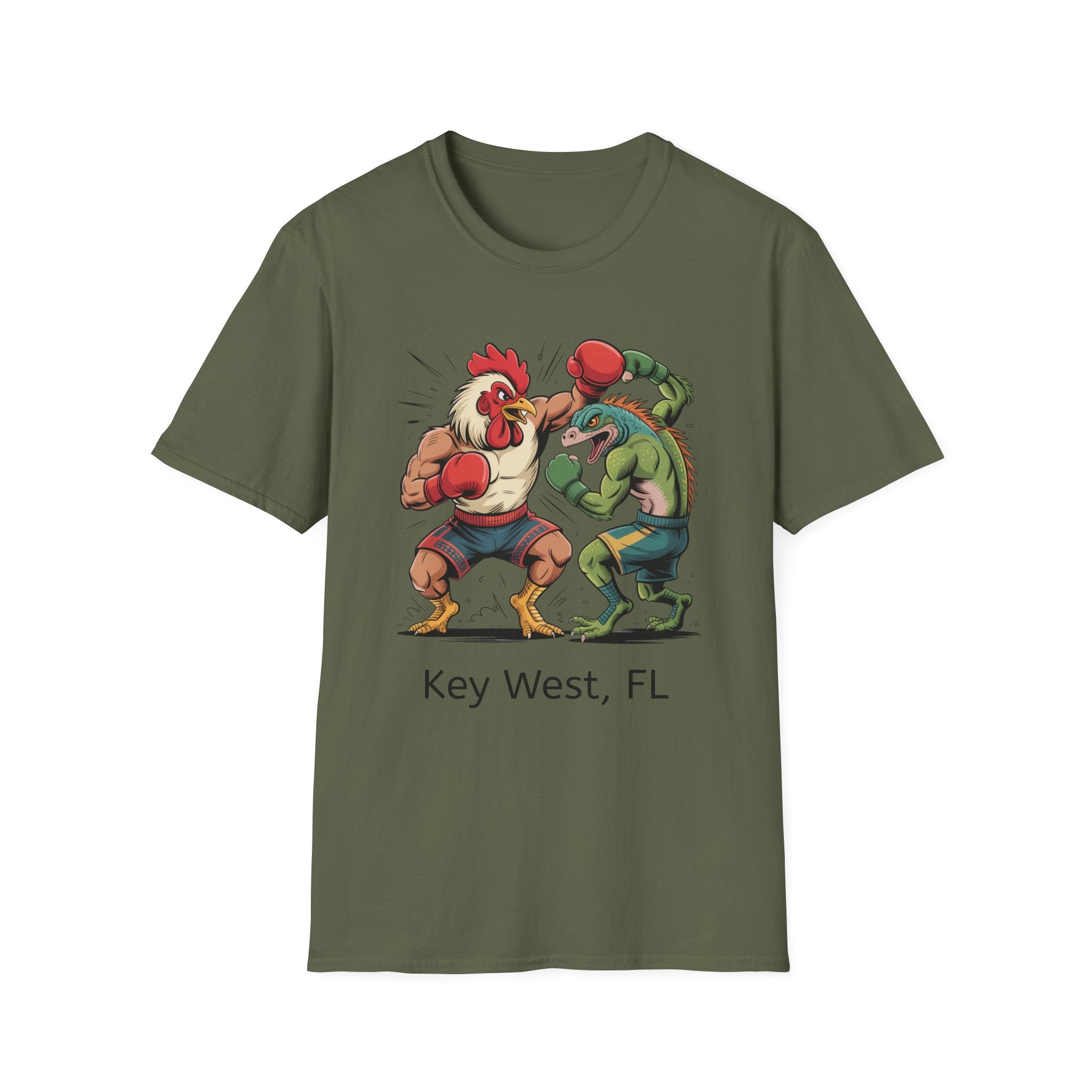 Rooster V Iguana KW Unisex Tee