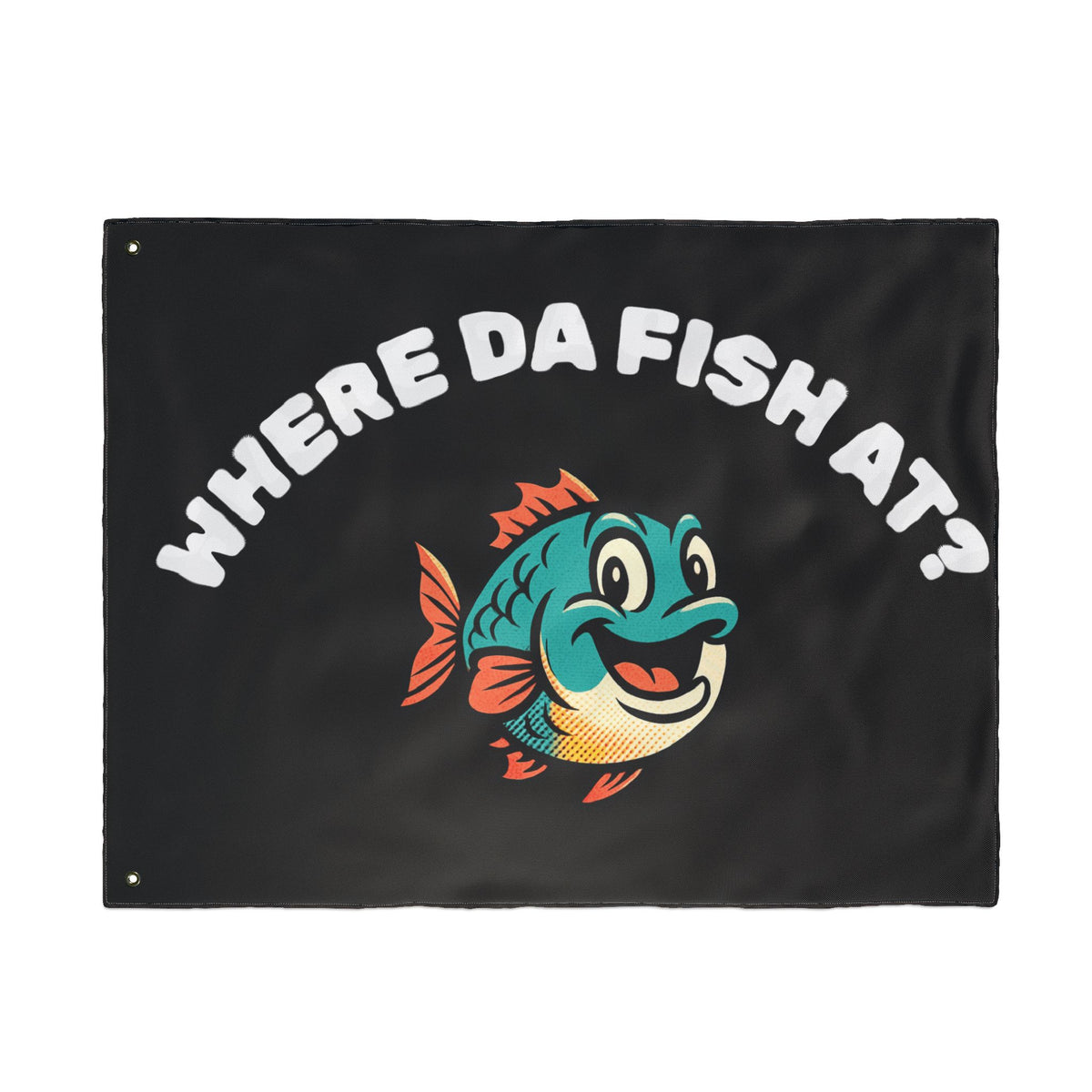 Where Da Fish At? Boat Flag