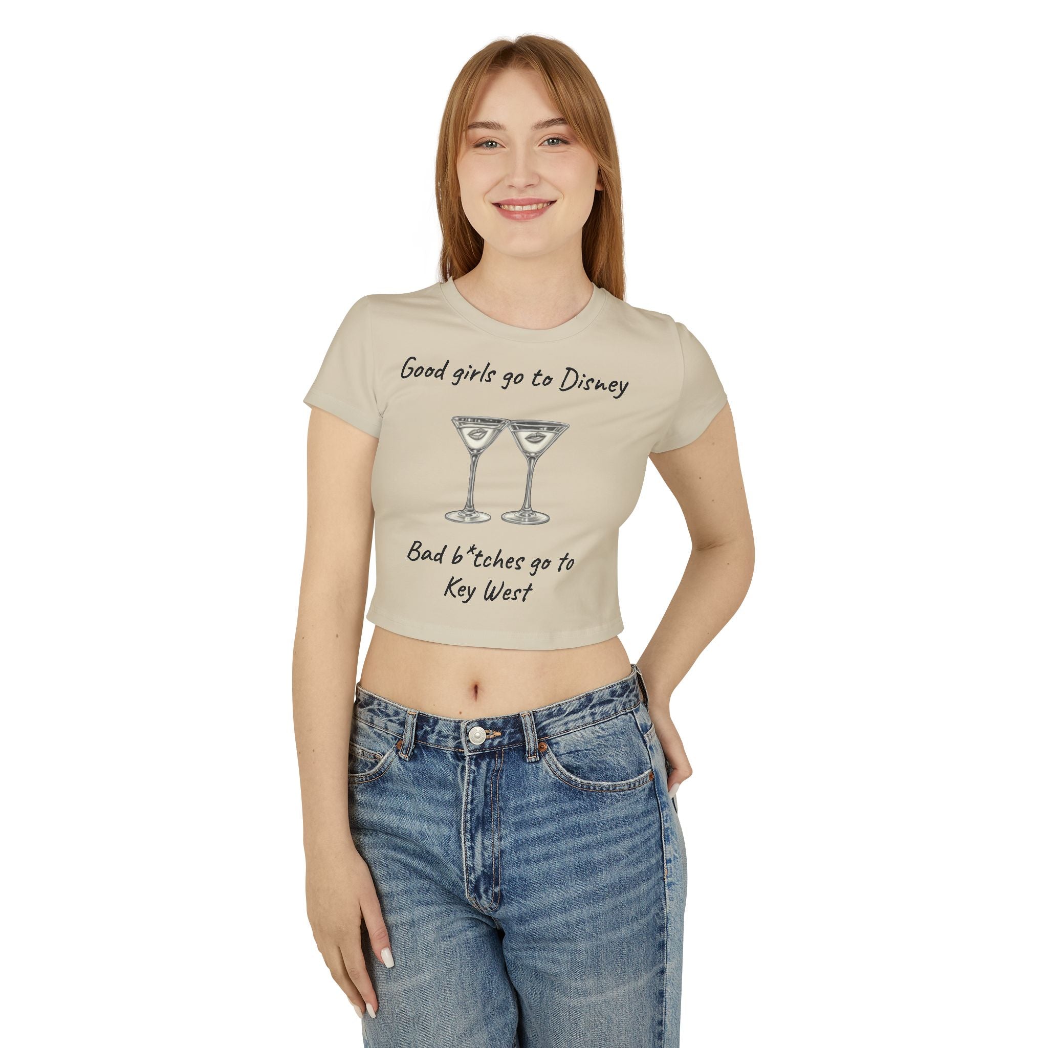 Bat b*tches go to Key West Woman’s crop tee