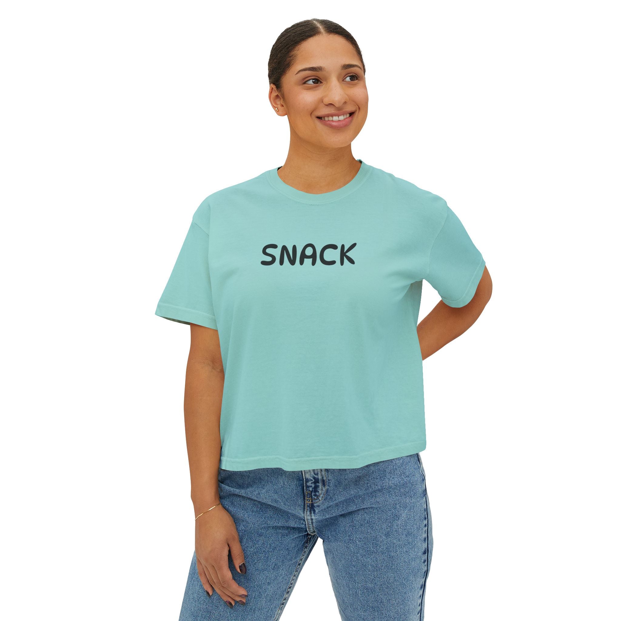 "SNACK" Women's Boxy Tee