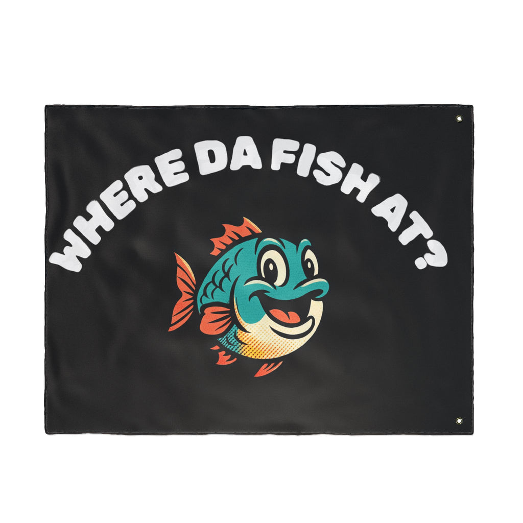 Where Da Fish At? Boat Flag