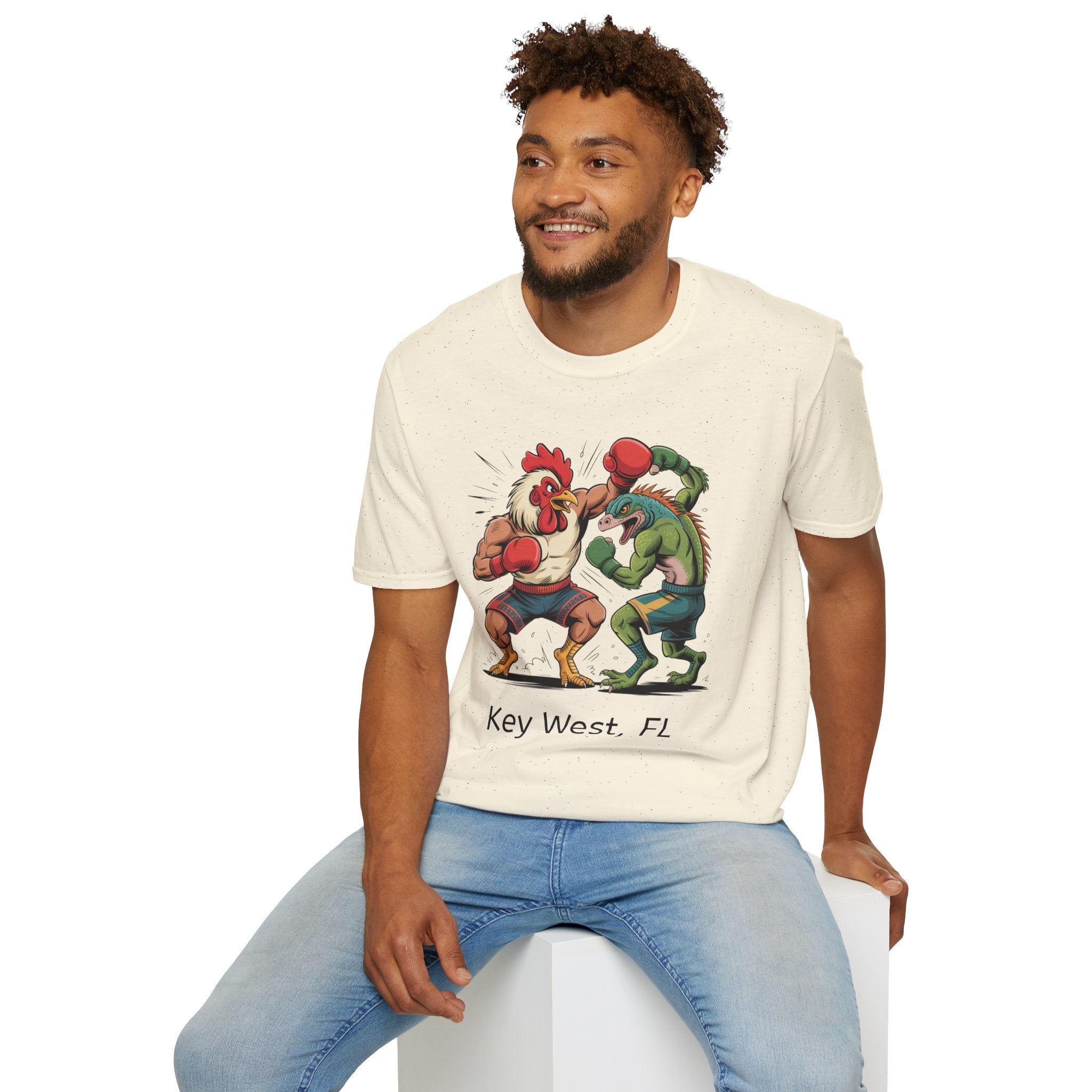 Rooster V Iguana KW Unisex Tee