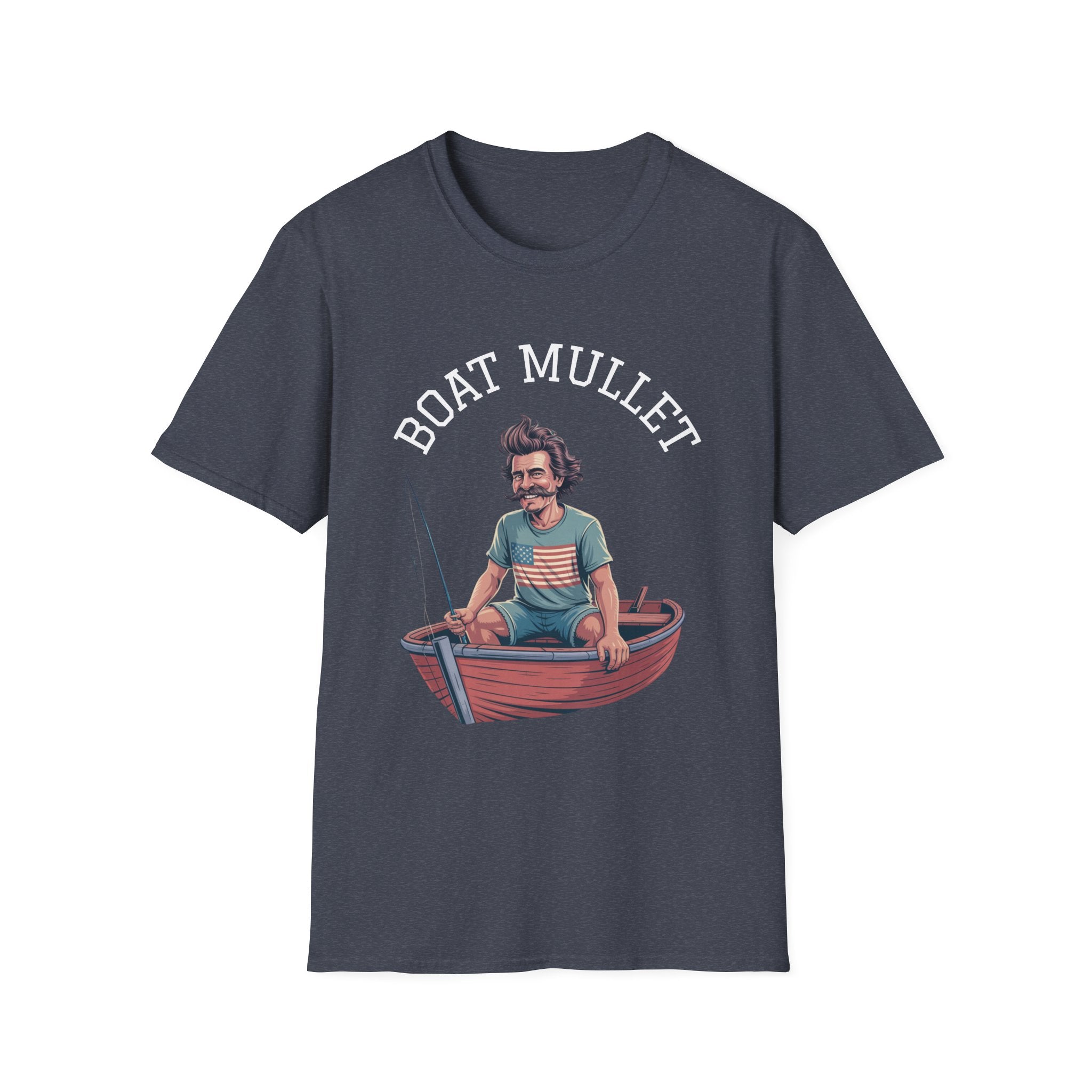 Boat Mullet Unisex Softstyle T-Shirt