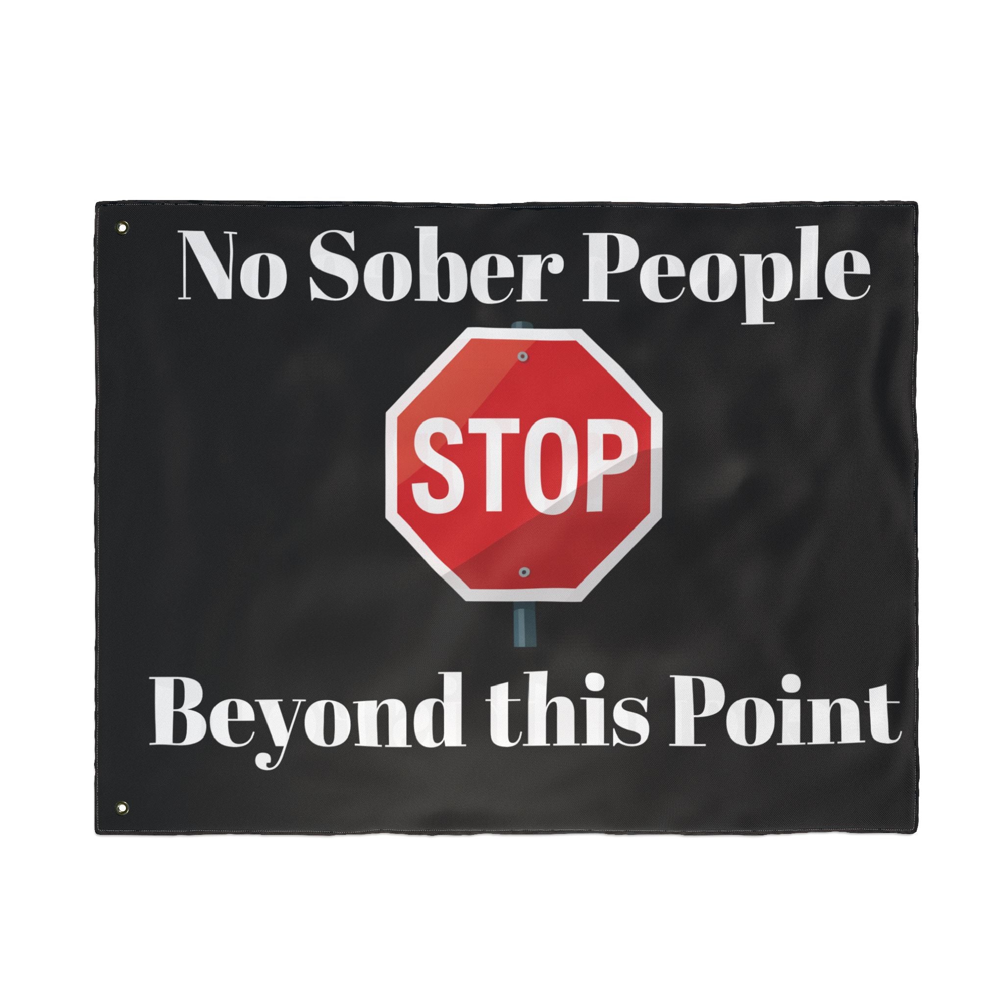 No Sober People Flag
