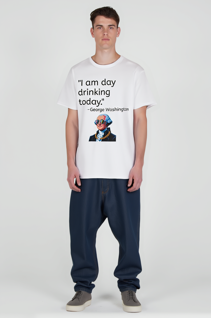 Day Drinking George Washington T-Shirt